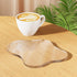 Jivlccy Acrylic Desk Coaster Decorative Plates, Clear Cloud Shape bar Drink Coasters, Coffee