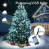 400 6.6FT 8 16 aneeway LED Christmas Tree Lights, Christmas Lights with Remote Control & Modes, String Lights