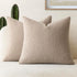 Foindtower Pack of 2 Curly Faux Fur Decorative Throw Pillow Covers, Soft Plush Cushion Case for Home Living Room