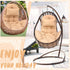 2.58 Hammock Patio(Beige,1 Tudomro Egg Chair Cushion Filling kg Replacement Rocking Wicker Chair Cushions High Back