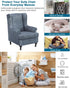 2 Chair,A02 CRFATOP Printed Wing Chair Slipcovers Piece Stretch Wingback Chair Cover Spandex Fabric Wingback Armchair