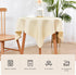 36x36 Inch Wolkemer Square Tablecloth Rustic Textured Polyester Tablecloths Washable Farmhouse Table Cover