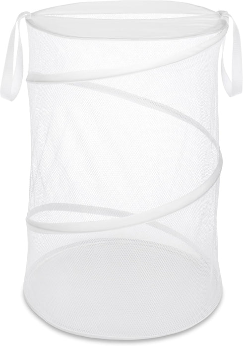 Whitmor 18" White Collapsible Laundry Hamper