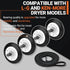 Upgraded Dryer Repair Kit for LG Kenmore Gas Dryer, Includes Drum Roller, Belt, and Idler Pulley by NISHCON