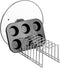 Slideep Pot Pan Lid Holder - Drying Rack and Bakeware Lid Storage Organizer for Pantry and Cabinet