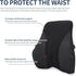 Lumbar Support and Car Neck Pillow for Office Chair and Car Seat Softness Memory Foam Erognomic Seat Cushion