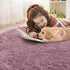5 OLANLY Blush Round Rugs for Bedroom - Machine Washable, ft Circle Area Rugs for Living Room, Soft and Fluffy Shaggy
