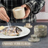 3" MARBLOUS KRAFTS Marble Salt Cellar Oceanic and Verona Celtic Salt and Spice Holders, Dining & Easter Table Decor