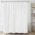 Riyidecor Chevron Shower Curtain, Geometric Herringbone 72Wx96H Inch, Extra Long Fabric Bathroom Set