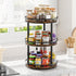 12'' 3 Countertop, LAMU Wood Lazy Susan Spice Rack Organizer, Tier Spice Organization for Cabinet, Kitchen, Table Top