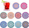 Car Coasters for Drinks, 10 Pack Absorbent Ceramic Coasters with Finger Notch for Easy Removal, Cute Car Accessories.