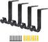 4 Pack Heavy Duty Ceiling Curtain Rod Bracket - Single Curtain Rod Holders for 1 Inch Drapery