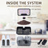 Clay Pebble Hydroponics Growing System Kit Indoor Herb Garden with Smart LED Grow Light, Adjustable Height