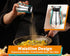 Set,4 oz Salt Shakers and Pepper Glass Bottom Salt Pepper Shaker with Stainless Steel Lid for Kitchen Gadgets Cooking