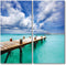 Dock Canvas Wall Art Decor - 2 Piece Set, Decorative Multi Panel