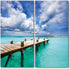 Dock Canvas Wall Art Decor - 2 Piece Set, Decorative Multi Panel