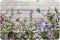 Floral Bath Mat, Spring Flower Microfiber Memory Foam Bathroom Decor Mat with Non-Slip Backing