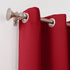 Sun Zero Easton Energy Saving Blackout Grommet Curtain Panel, 40" x 84", in Red