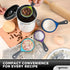 Portable Food Grade Silicone Measuring Cup Set, Collapsible Measuring Cups and Spoons for Liquid & Dry Food, Dog Food &