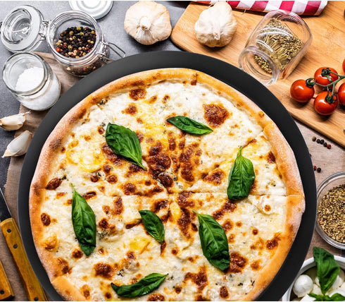 Beasea 14 Inch Pizza Pan, Perforated Heavy Duty Aluminum Alloy Round Pizza Crisper for Home Kitchen