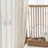 FMFUNCTEX Side Light Linen Texture Semi Sheer Narrow French Door Panels - 24 Inch x 72 Inch, 2 Panels