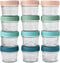 Mason Bottle 4oz Breast Milk Storage Jars (12-Pack) Reusable Glass Baby Food