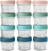 Mason Bottle 4oz Breast Milk Storage Jars (12-Pack) Reusable Glass Baby Food