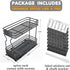 SpaceAid Pull Out Spice Rack Organizer for Cabinet, Heavy Duty Slide Out Kitchen Organizer with Labels, 4.5" W x 10.75"