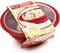Norpro Microwave Popcorn Popper, 10.5" x 5" x 10.5", Red with Clear Lid