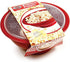 Norpro Microwave Popcorn Popper, 10.5" x 5" x 10.5", Red with Clear Lid