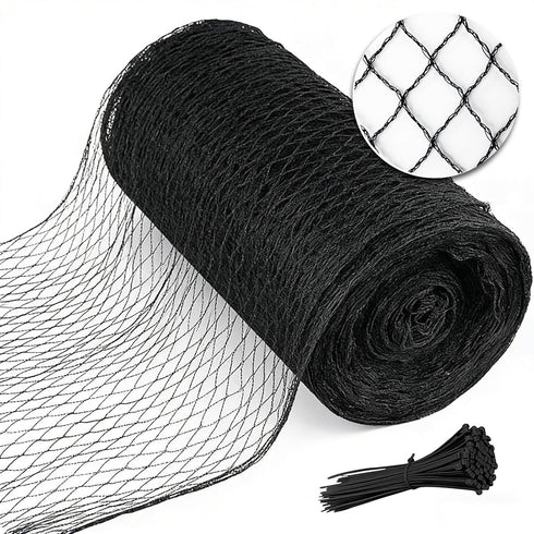 Bird Netting for Garden 7.5 x 100 FT Heavy Duty Black Garden