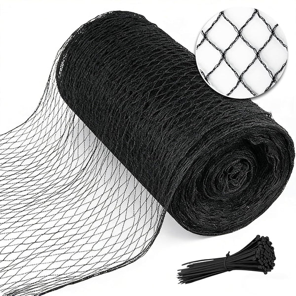 Bird Netting for Garden 7.5 x 100 FT Heavy Duty Black Garden