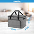 LUXJA Large Carrying Bag for Ninja Foodi Possible Cooker Pro, Hard Bottom Pad Compatible with 8.5 Qt Multicooker, Gray
