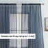 HLC.ME Navy Blue Sheer Voile Rod Pocket Curtain Panels for Bedroom, Kitchen, Living Room (54 x 72 inches, Set of 2)