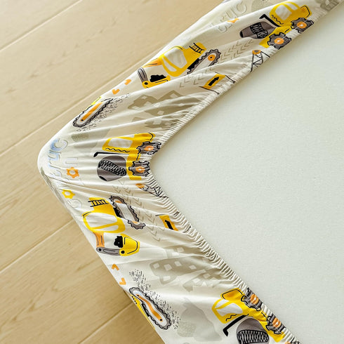 Dearller Bedding Twin for Boys Construction Truck Vehicle Car Comforter Boys Twin Bedding All in one Zipper Kids