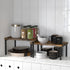 Simple Houseware Expandable Counter Shelf in Rustic Brown