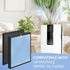 HSP001 True HEPA Filter Replacements, Compatible with HATHASPACE Air Purifier, 2 Pack