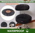 2PC 17.5 Inch Sigmat Waterproof PU Bar Stool Cover Anti-Slip Round Seat Cover Coffee