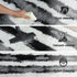 5x7 Black and White Fluffy Soft Plush Striped Area Rugs for Bedroom, Indoor Non Slip Washable Rug for Living Room
