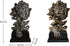 Dlfghos (2 Lion Head Statue Decor Lion Sculpture for Home, Office, Bookshelf, Desk, Living Room, Barn - Decorative Art