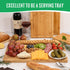Hiware Bamboo Cutting Board for Kitchen, Heavy Duty Wood Cutting Board with Juice Groove, 100% Organic Bamboo, 15" x 10"
