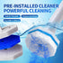 FAMYLI Set 60 Disposable Toilet Brush with Replacement Heads, Toilet Cleaning Replacement Pads, Starter Kit