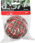 Chef Craft Paper Patterned Cupcake Liners, 50 Count, Green/Red by Chef Craft