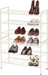 3-Tier Simple Houseware Stackable Shoes Rack Storage Shelf, White