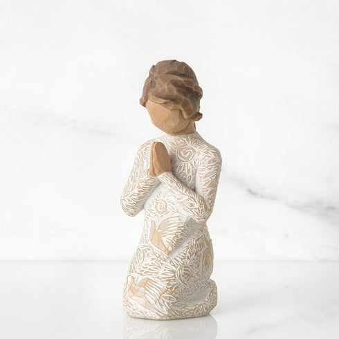 Willow Tree Prayer of Peace (Lighter Skin), Seeking The Quiet Within, Sculpted Hand-Painted Figure