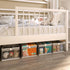 Storage Bins with Clear Window, Foldable Linen Closet Organizers for Towels, Books, Toys, 12.75" x 12.75" x 9", Gray,