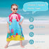 Catalonia Mermaid Hooded Bath Towel for Girl 2-6 Years Old, 100% Cotton Swim Poncho Towel, Sand Proof Beach Pool Towel