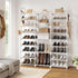 WOWLIVE 9 Tiers Large Shoe Rack Organizer for Closet, Stackable Heavy Duty Shoe Storage with Metal Connectors
