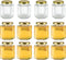 Encheng 16 oz Clear Hexagon Jars with Lids (Golden), Mason Jars for Honey, Foods, Jams, Liquid, Spice Jar, 12 Pack