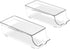 Simple Houseware 2-Pack Clear Front-Loading Beverage Soda Can Organizer Dispenser